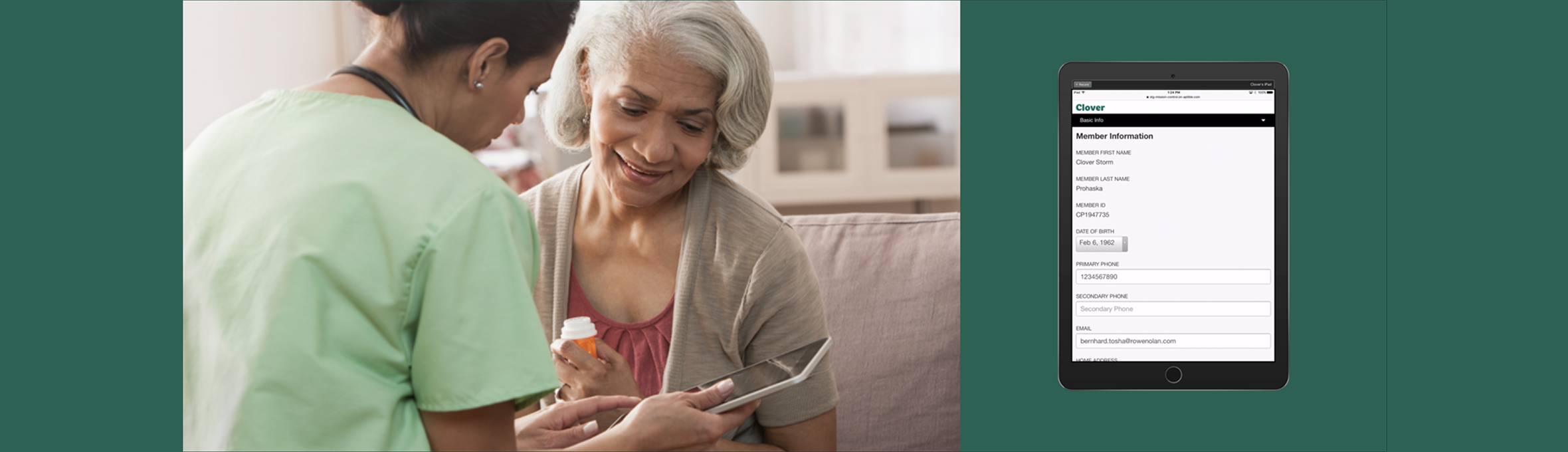 Clover Health nurse home-visit clinical interface